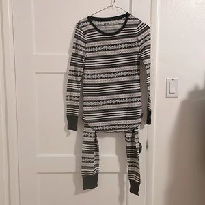 Old Navy Fair Isle black and white pajamas
